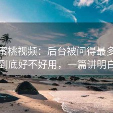 聊聊蜜桃视频：后台被问得最多的是到底好不好用，一篇讲明白