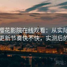 聊聊樱花影院在线观看：从实际体验出发更新节奏快不快，实测后的判断