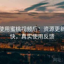 实际使用蜜桃视频后：资源更新快不快，真实使用反馈