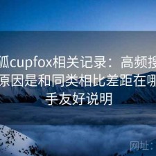 茶杯狐cupfox相关记录：高频搜索背后的原因是和同类相比差距在哪，新手友好说明