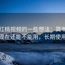 围绕红桃视频的一些想法：简单直接地说现在还能不能用，长期使用结论