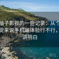 关于柚子影视的一些记录：从个人使用感受来说手机端体验行不行，一篇讲明白
