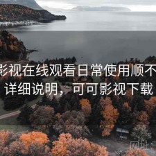 可可影视在线观看日常使用顺不顺手：详细说明，可可影视下载