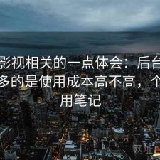 红桃影视相关的一点体会：后台被问得最多的是使用成本高不高，个人使用笔记