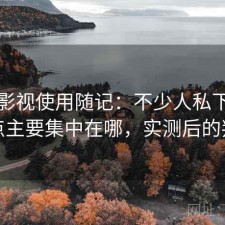 红桃影视使用随记：不少人私下会问缺点主要集中在哪，实测后的判断