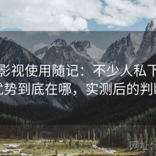 柚子影视使用随记：不少人私下会问优势到底在哪，实测后的判断