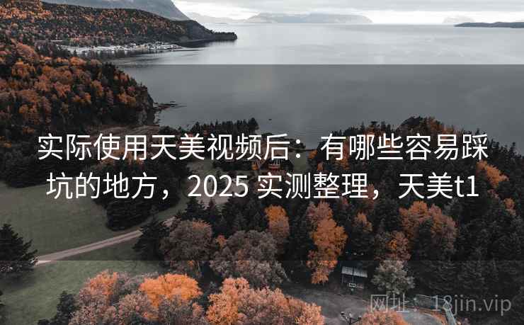 实际使用天美视频后：有哪些容易踩坑的地方，2025 实测整理，天美t1  第1张