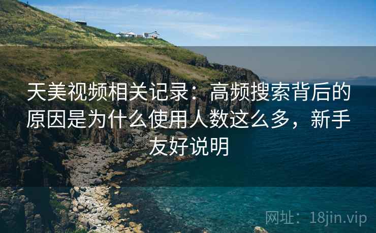 天美视频相关记录：高频搜索背后的原因是为什么使用人数这么多，新手友好说明  第2张