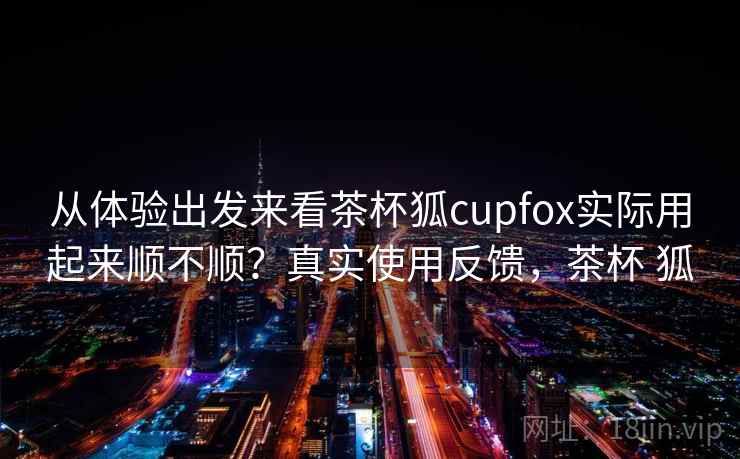 从体验出发来看茶杯狐cupfox实际用起来顺不顺？真实使用反馈，茶杯 狐  第1张