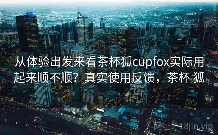 从体验出发来看茶杯狐cupfox实际用起来顺不顺？真实使用反馈，茶杯 狐  第2张